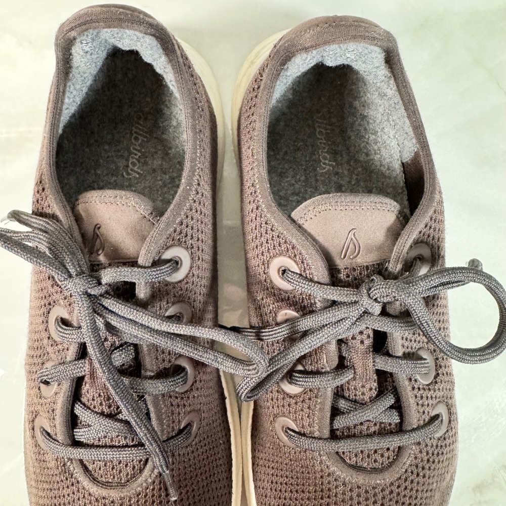 Allbirds TR Knit Sneakers Tree Runners Lace Up Grey White Men's Size 12 - Picture 5 of 10